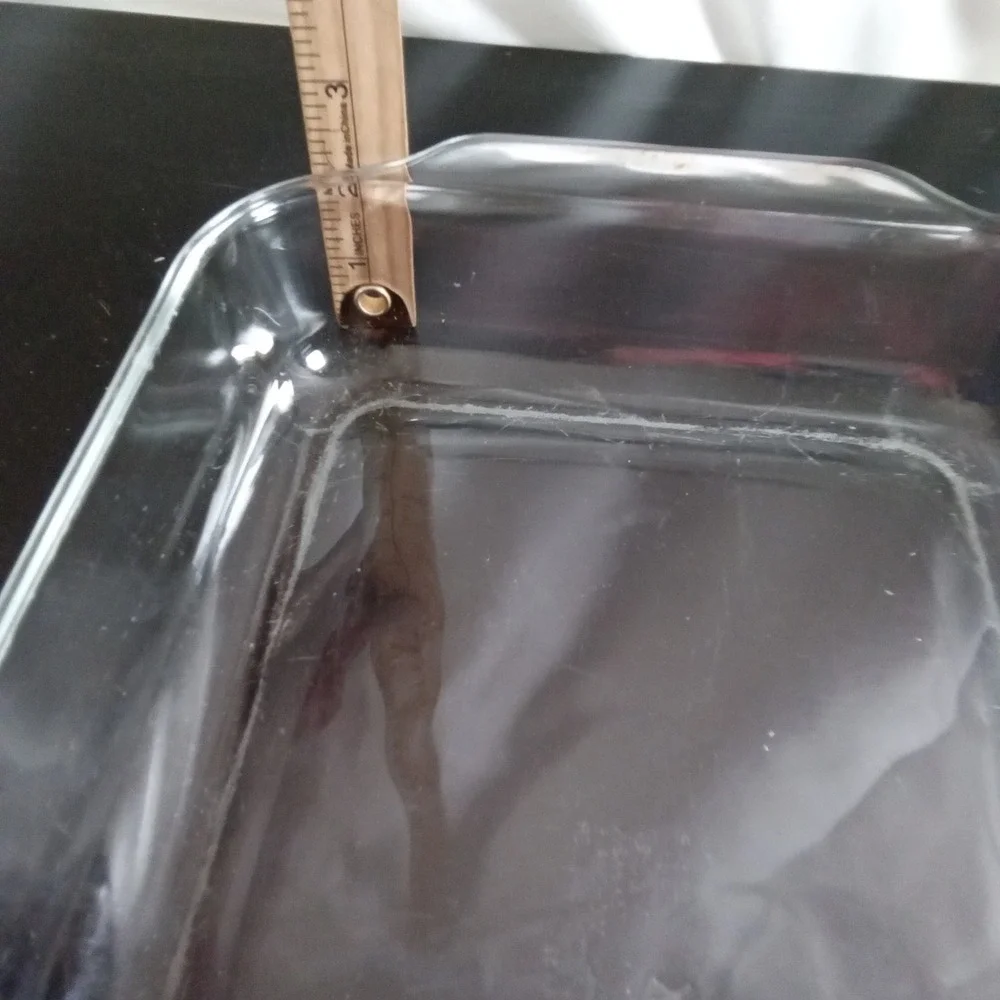 Pyrex 233 Clear Glass 3 Quart Oblong Baking Dish 13x9x2 USA Made Casserole Pan